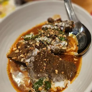 $22 Panang of Beef Cheek - curry with tender beef