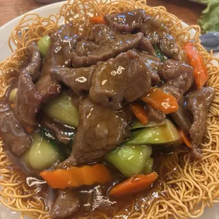Beef Pan Fried Noodles