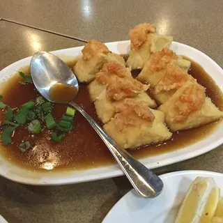 Steamed Tofu With Shrimp