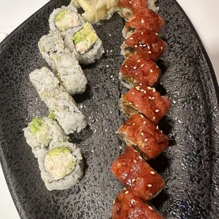 California roll and Oregon roll