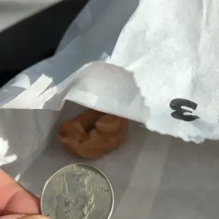 Teeny tiny maple donut