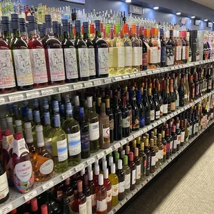 a wide selection of wines