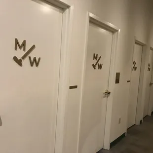 Unisex restrooms