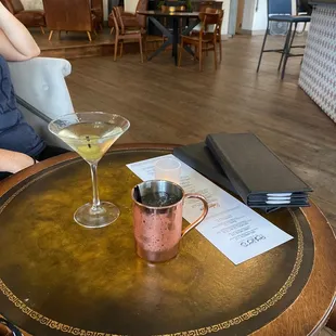 Martini &amp; house infused mule