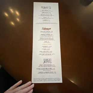 Food can be ordered through a QR code. Various options from different vendors. Table service.