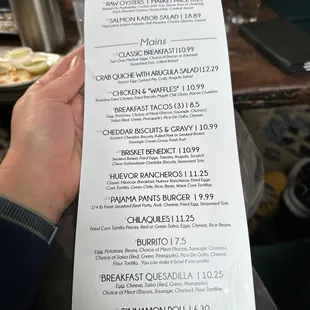 Brunch menu!
