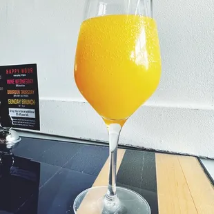 Mimosa from their brunch menu
