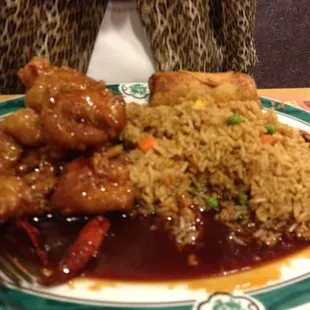 a plate of food on a table