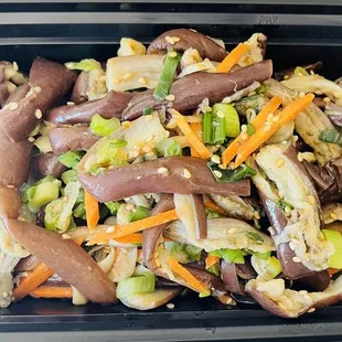 a meal in a plastic container