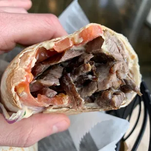 Beef Shawarma Wrap