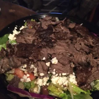 Mediterranean Salad with Beef Shawarma