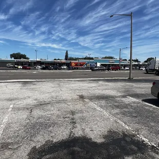 Located across save a lot and the pawn shop