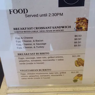 Food menu Oct2024