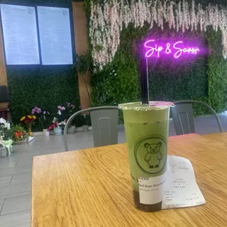 Red Bean Matcha Latte