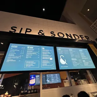 Sip and Sonder order counter