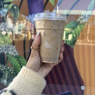 Lavender honey latte -