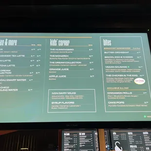 Menu (2025): Tea, Kids, bites, and more