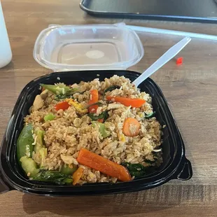 Drunken Fried Rice with Chicken