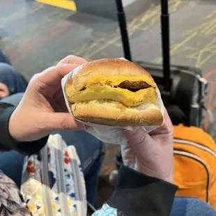 Breakfast Sammie + turkey sausage