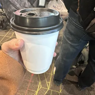 Medium latte coffee