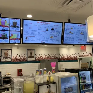 Store front with Menu