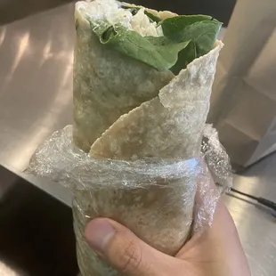 Chicken salad wrap