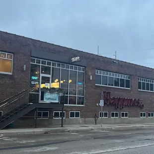 the outside of the building