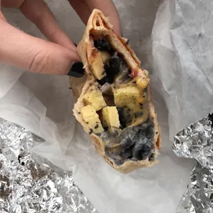 $5 breakfast burrito is a must have!