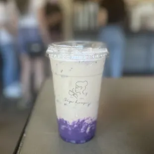 ube milk tea