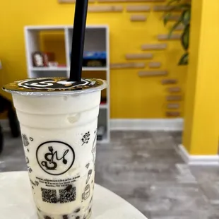 Lychee Smoothie w/Boba