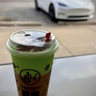 Pandan coffee