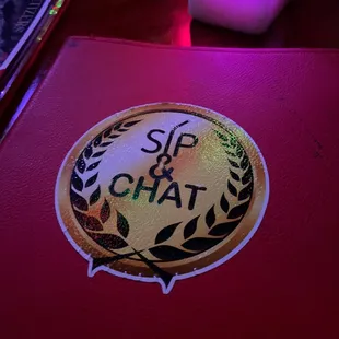 the logo on the table
