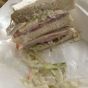 The Dagwood is definitely delicious! Highly recommend. The bread is fresh, the coleslaw is perfect too.