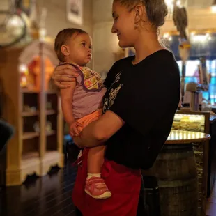 Our little girl hanging with Malia