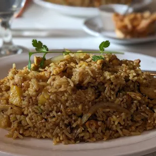 Pineapple fried rice with Chicken