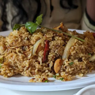 Pineapple fried rice with Tofu