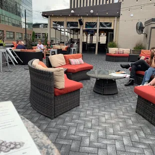 Outside seating area