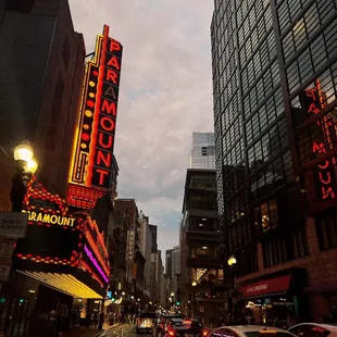 a busy city street