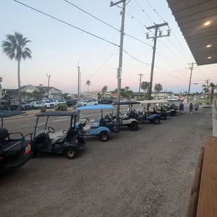 I like the separate golf cart parking