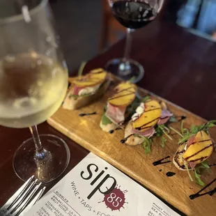 Special of the night- peach burrata