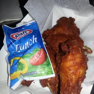 fried chicken with a bag of zorch