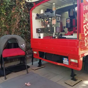 Our caffe ready to serve our guests.