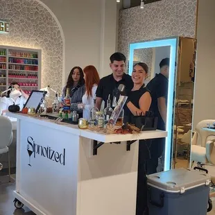 Mixologists creating great cocktails