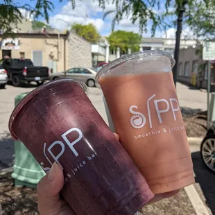 20 oz smoothies from SIPP :)