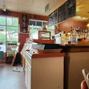 a view of the counter area