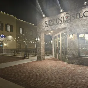 Outdoor view of entrance and patio area