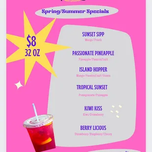 Check out our Spring/Summer Specials