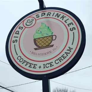 Sign out front. Great design!