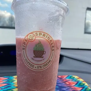 V8 Strawberry Banana Smoothie