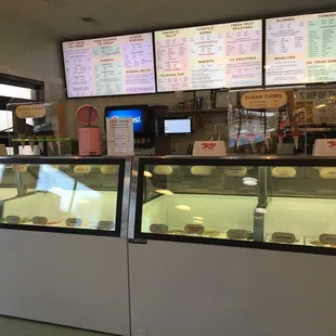 LOTS of ice cream options!